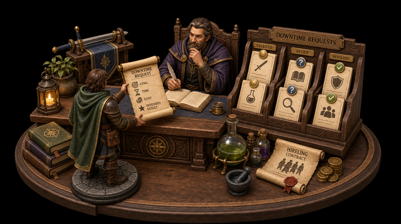 Gold & XP downtime activity tools